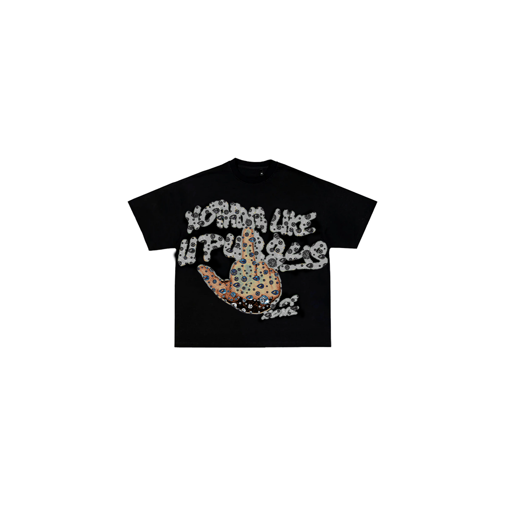 NOTHING LIKE U PU$$YS TEE ''BLACK RHINESTONE"