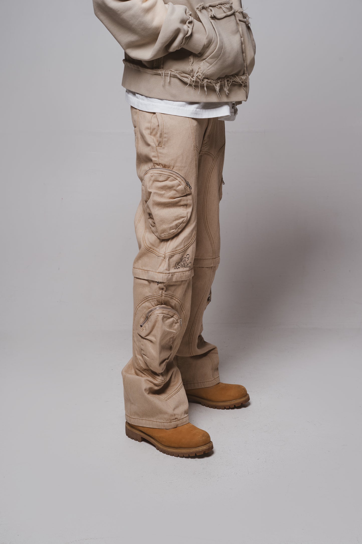 DOUBLE POCKET ZIP UP"CREAM"