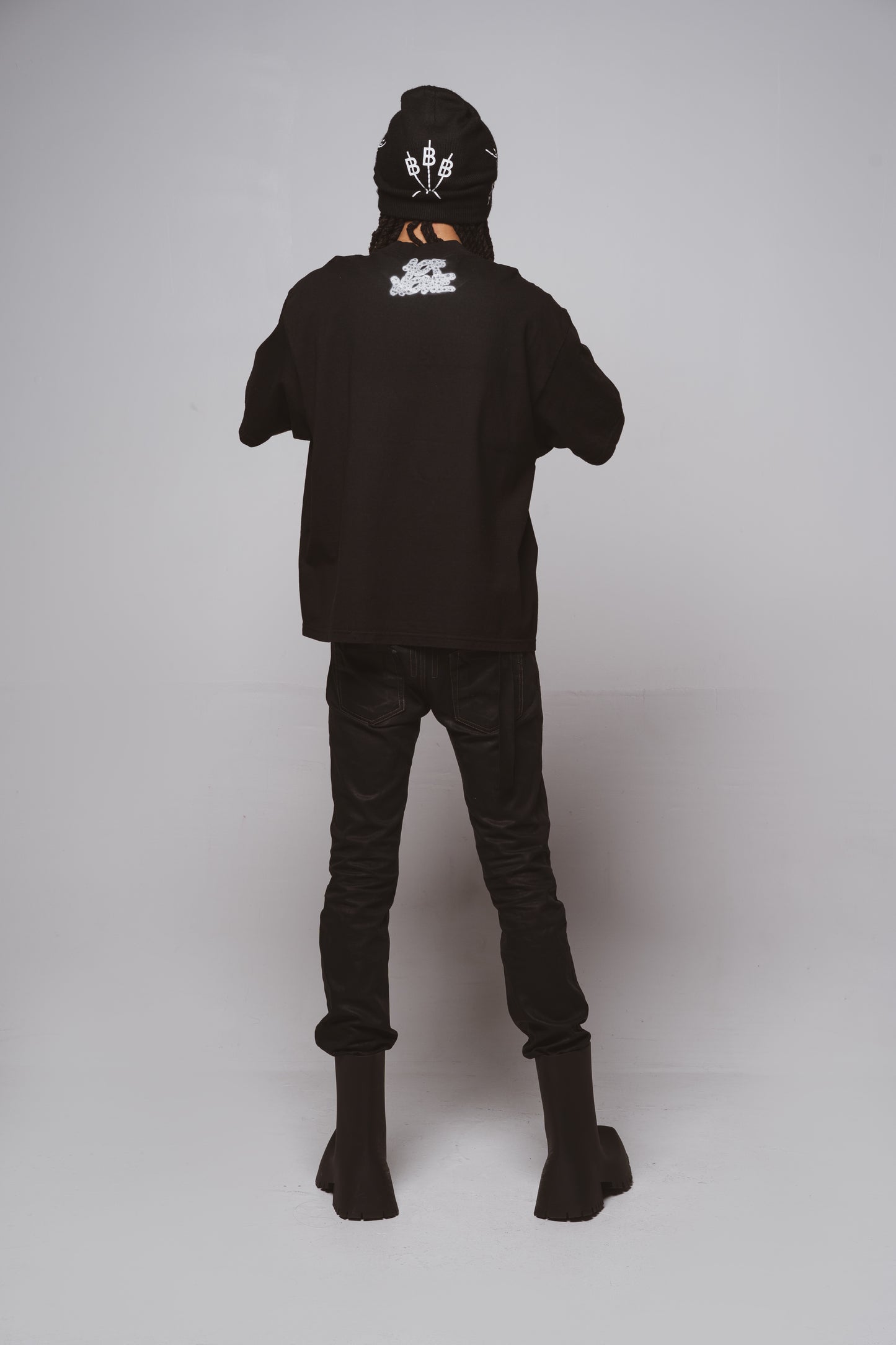 NOTHING LIKE U PU$$YS TEE ''BLACK RHINESTONE"