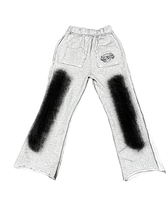 HEAVILY DISTRESSED "SPACE GREY" PANTS