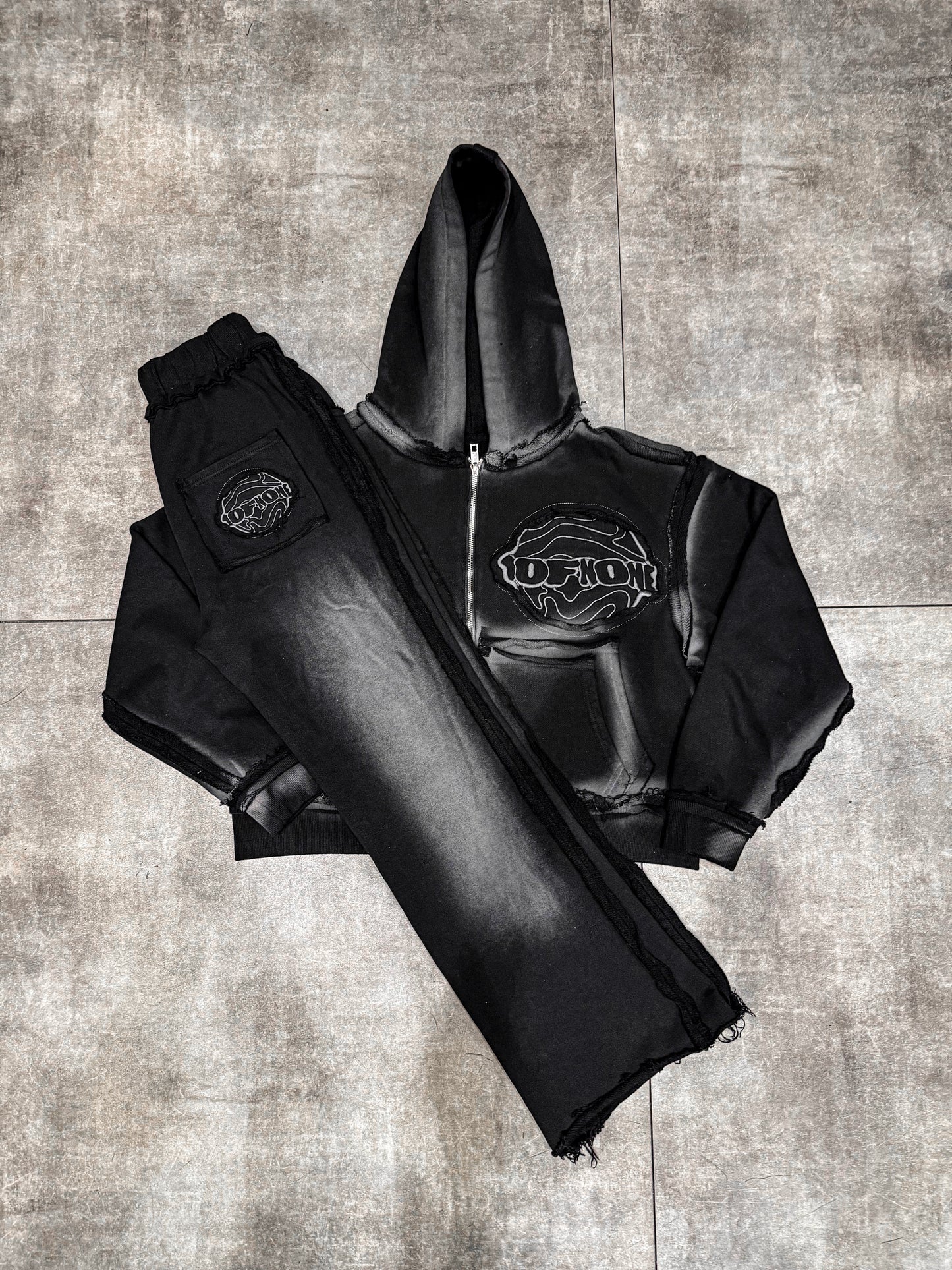 DOUBLE POCKET "CHARCOAL BLACK" SWEATSUITS