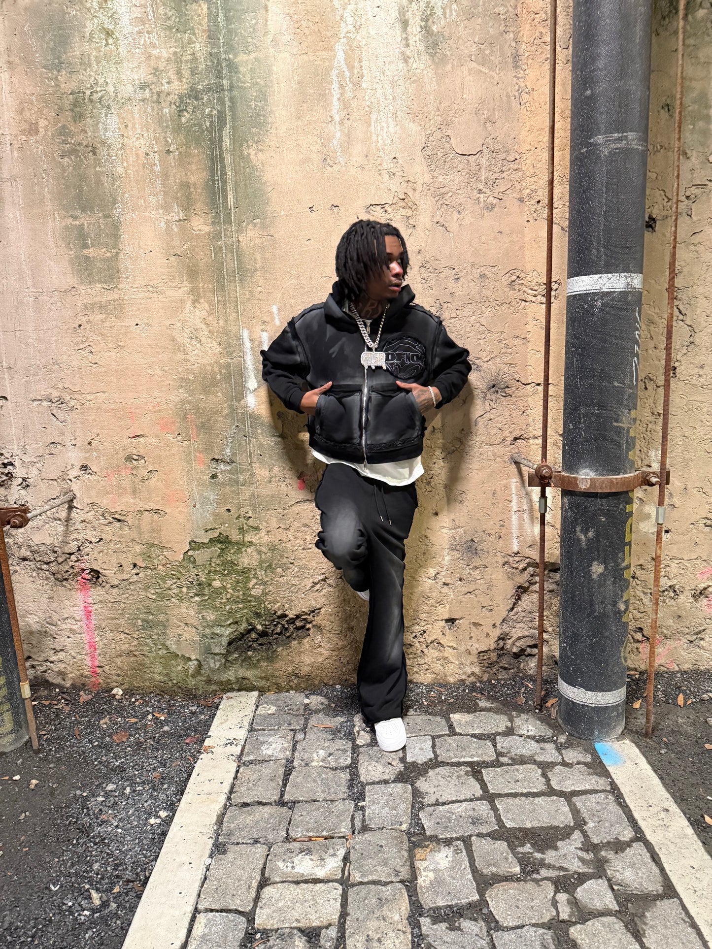 DOUBLE POCKET "CHARCOAL BLACK" SWEATSUITS