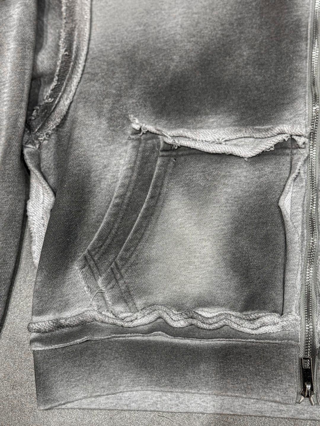 DOUBLE POCKET ZIP UP"SPACE GREY"