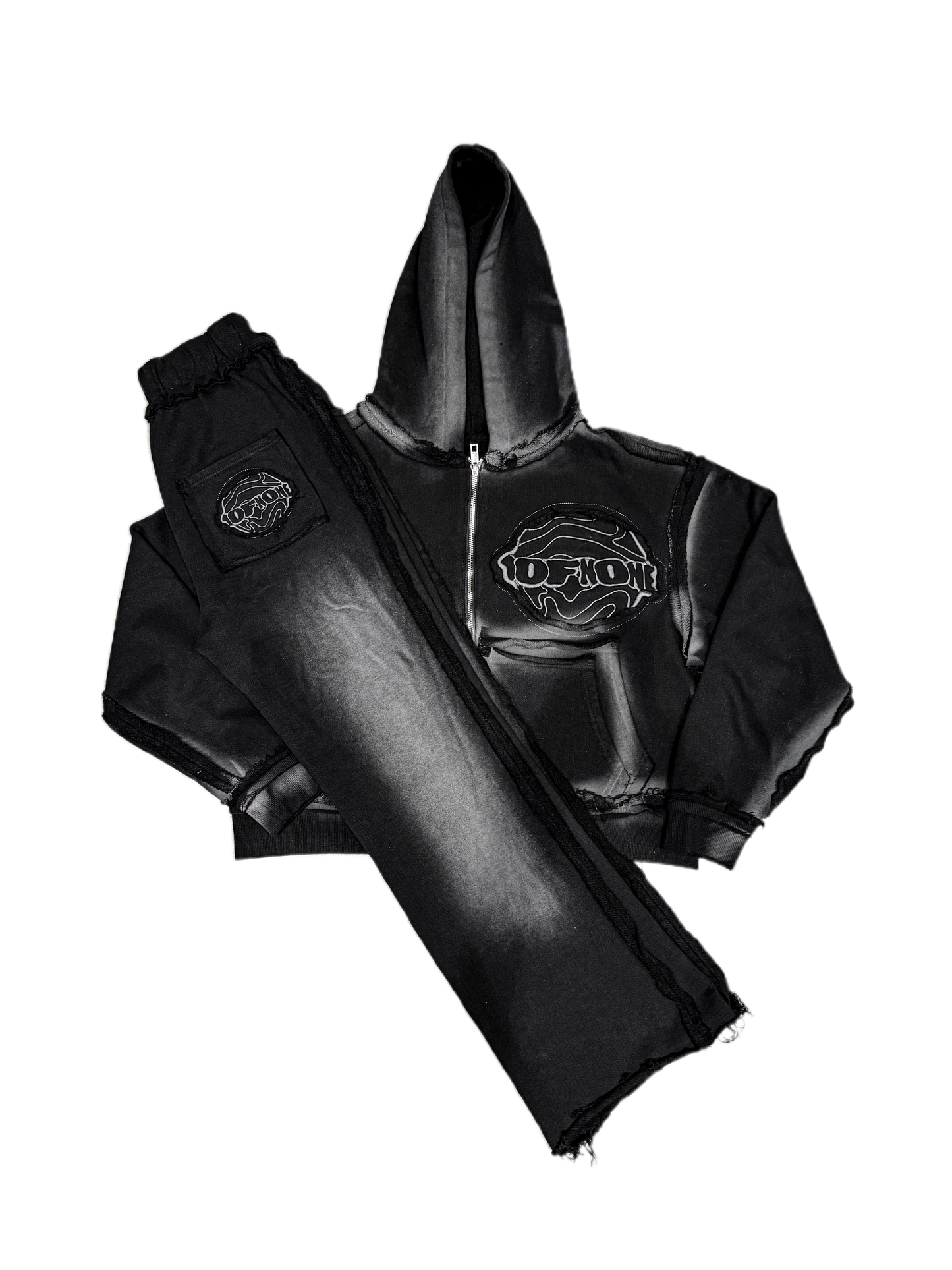 DOUBLE POCKET "CHARCOAL BLACK" SWEATSUITS