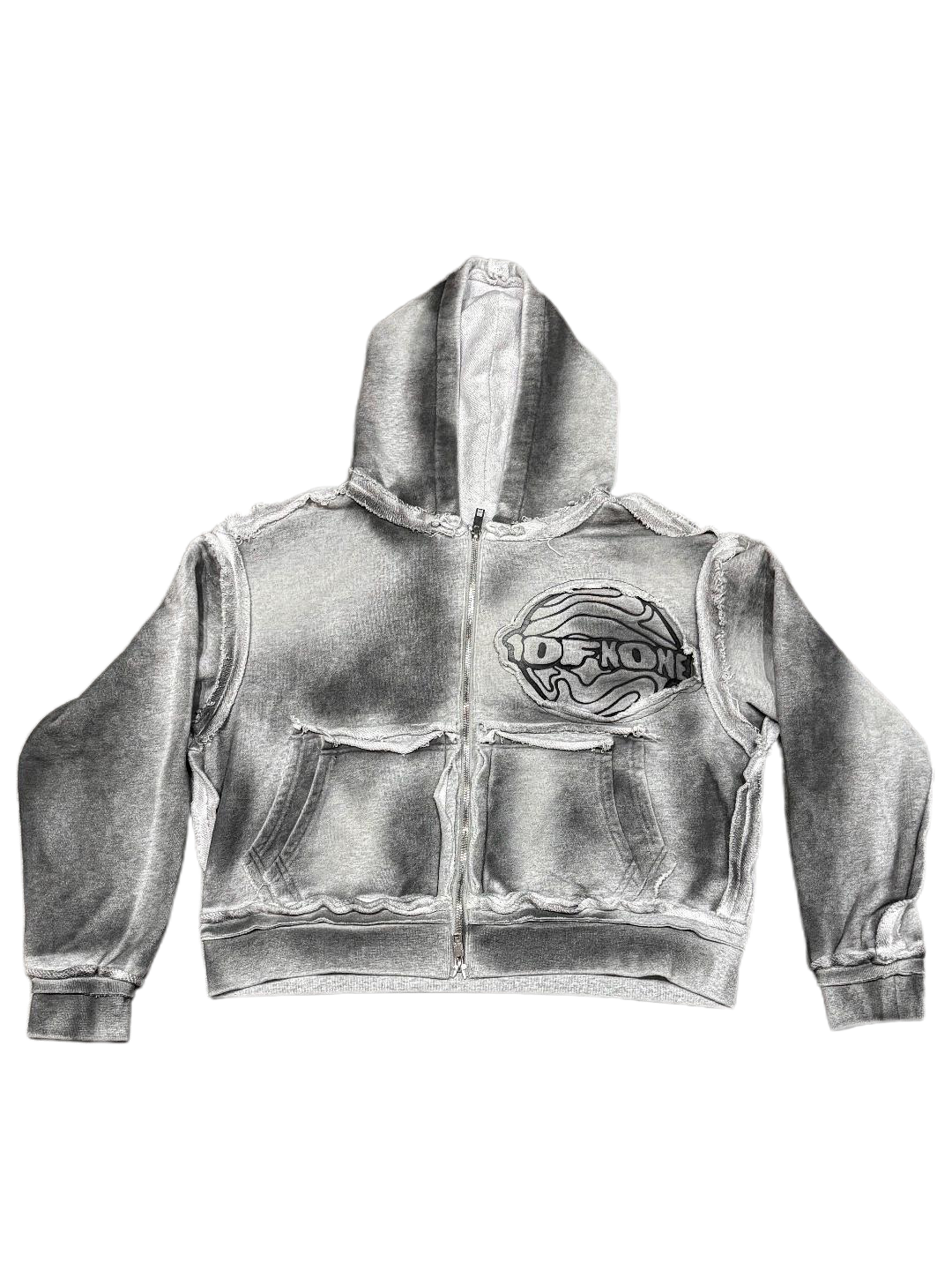 DOUBLE POCKET ZIP UP"SPACE GREY"